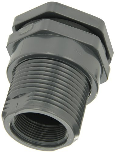 Hayward Bfas1010cfs 1" Pvc Bulkhead Fitting W/fpm Gasket Socket X Threaded End Connections