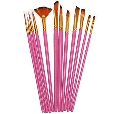 Sanwood 40Pcs/Set Round Foam Sponge Paint Brush Kids DIY Drawing Tools Painting Toy Diy Toys