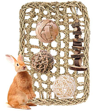 Supmaker Rabbit Activity Mat Bunny Chew Toy Small Animal Activity Play ...