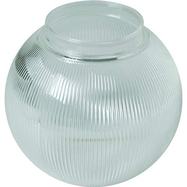 KastLite 6" Clear Prismatic Acrylic Lamp Post Globe - Prismatic ...