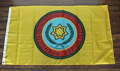 Sheff Eastern Band Cherokee Flag – 3x5 FT Large Banner, Super Polyester, Outdoor/Indoor Native American NC Tribe EBCI - View #13