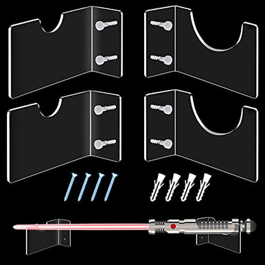 2 Sets of Lightsaber Wall Mount Light Saber Wall Display Rack Wall ...