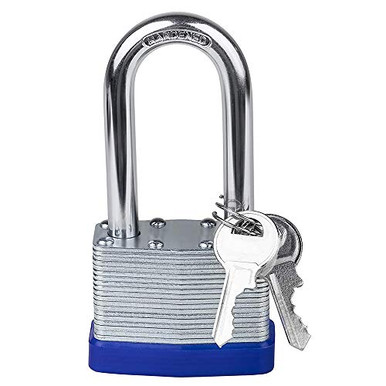 WINIBULA Pad Lock Long Shackle Heavy Duty Padlock With Key Weatherproof