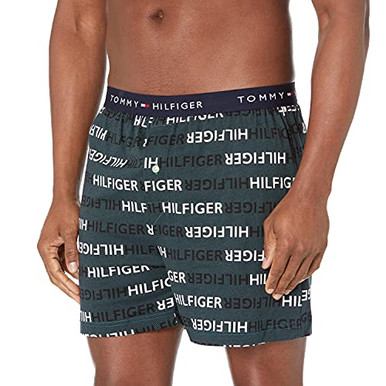Tommy Hilfiger Men s Underwear Knit Boxers Black Ink Small