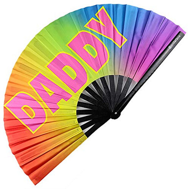Pride Fans Daddy Fan Large Hand Fan Loud Clack Dance Fan Big Clap Drag ...