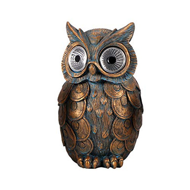 ORIYUKKI Lawn Owl Lightowl Shape Led Lights Garden Statue Owl Figurine ...