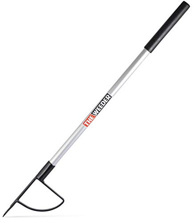 The Weeder - Stand-Up Weed Puller Tool, 42 Inch Lightweight Metal Design, Removes Thistle, Dandelions & Crabgrass (2 Lbs)