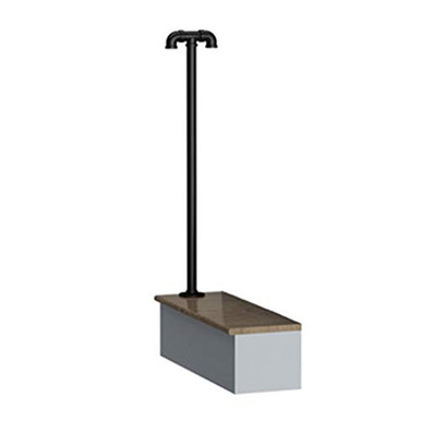 Single Post Steps Porch Handrail Wrought Iron Supports Fits 1 Steps ...