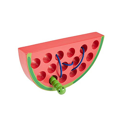 Watermelon Threading Toyvian Kids Threading Educational Early Development Wood Block Puzzles ...