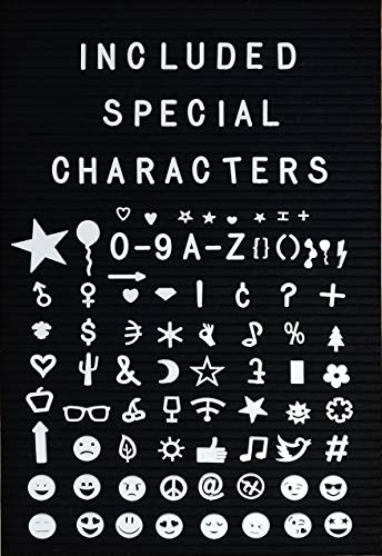 Extra Letters Symbols and Script Words for MAINEVENT Felt Letter Boards ...