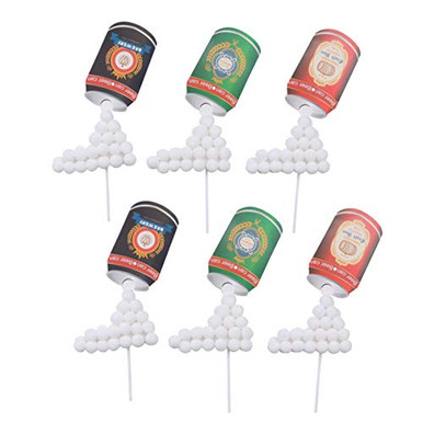 Toyvian Beer Can Cake Toppers Cupcake Toppers Beer Themed Birthday ...