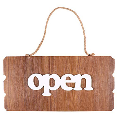 Wakauto Open/Closed Signs for Business Sign Large-Wooden Open and ...