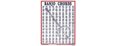 Walrus Productions Banjo Chord Mini Chart - Warehousesoverstock
