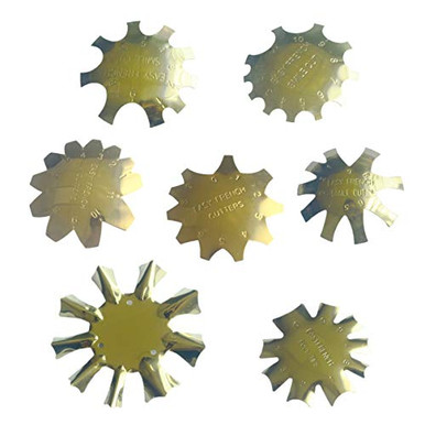 7pcs Easy French Line Edge Gold Nail Stencil Edge Trimmer Smile Cut ...