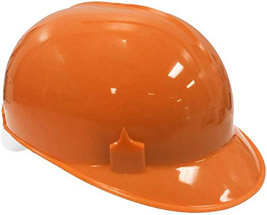 Bump Cap with 4 Point Pin Lock Suspension- HDPE Cap Style- Orange ...