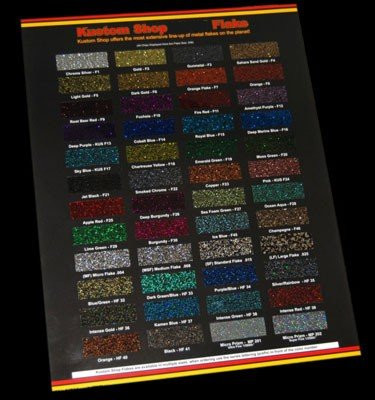 Custom Shop 48 Color Chart Flake Chart - Warehousesoverstock