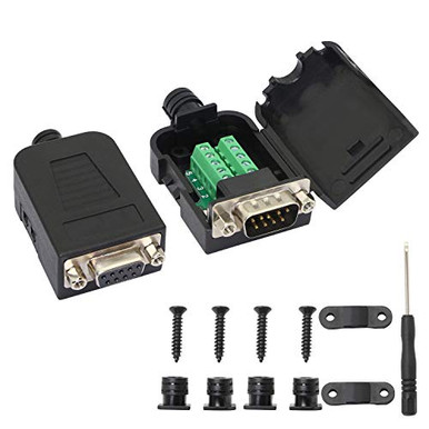 DB9 Breakout Connector?DB9 Solderless Male Adapter Connector- 9 Pin ...
