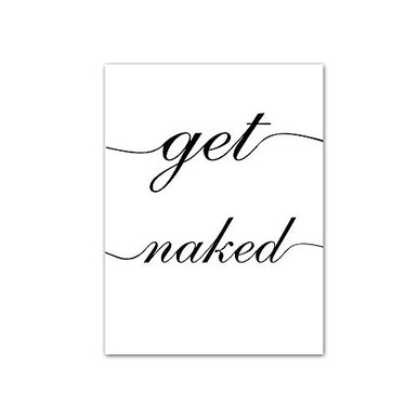 get Naked Wall Art Picture,Bathroom Wall Art Print,get Naked Art