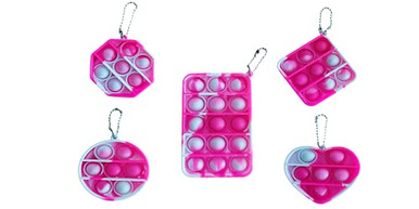 5Pcs Mini Simple Dimple Fidget Toy Stress Relief Hand Toys Keychain Toy ...