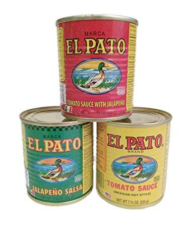 El Pato 7.75oz 3 Can Bundle - Tomato Sauce- Tomato Sauce with Jalapeno ...