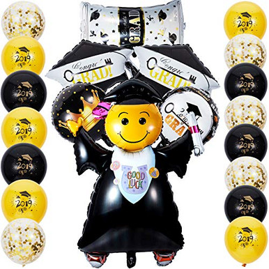 Graduation Balloon Decoration Set Graduation Balloon with Crown Key ...