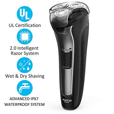 Electric Razor for Men,FLYCO Electric Shavers 2 in 1 Mens Wet & Dry ...