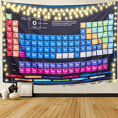 Periodic Table Tapestry for Kids Educational- Science Chemistry Chart ...