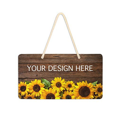 Sign With String Custom Hanging Door Sign Personalized Your Picture Plaque Wall Sign ...