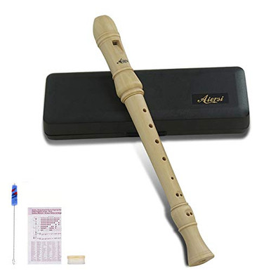 C Key 3 Piece Maple Wood Recorder Blockflute Soprano German Style ...