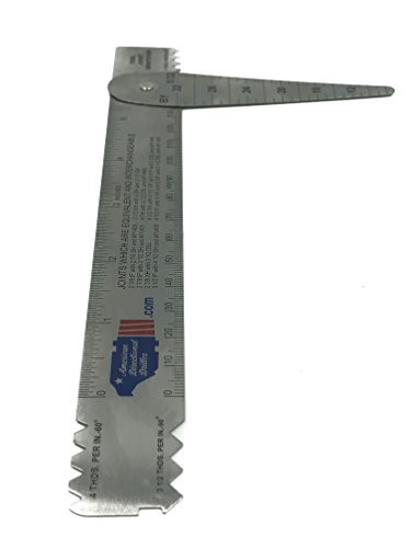 Drill Pipe Connection Thread Identification Ruler with Nozzle Gauge -1 ...