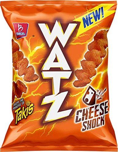 Takis Watz Cheese Shock - Cheese Flavored Puffs- Box of 10 Individual