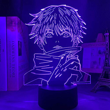 3D Illusion Lamp Anime Satoru Gojo Light Jujutsu Kaisen Led Night Light ...