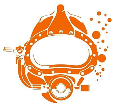 Scuba Diving Vinyl Decal Car Sticker with Kirby Morgan Superlite ...