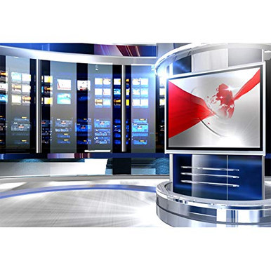 Programmes Backdrop Screen CSFOTO 8x6ft Studio Backdrop Video Conferencing Background News ...