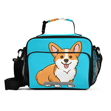 Corgi Funny Orange Dog Lunch Bag Cooler Insulated Lunch Box Large ...