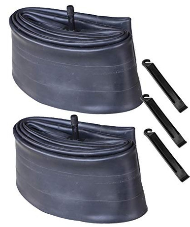 YunSCM Faltbarer Fatbike-Reifen 24x4.0 + Schlauch 24x4.0/4.5 – AV32mm Ventil, Schwarz, Leicht & Kugelsicherer Aramid-Keil