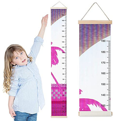 Moon Chart Ruler Kids Growth Chart Moon and Trees Children Height Measurement Ruler Home ...