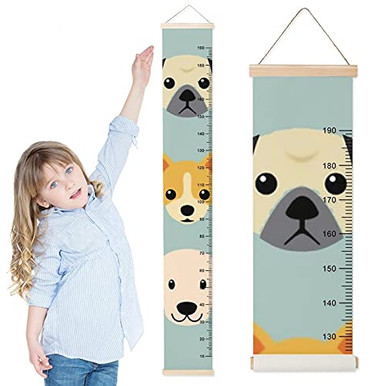 Dogs Speed Ruler Growth Chart for Kids Dogs Cute Children Height Measurement Ruler ...