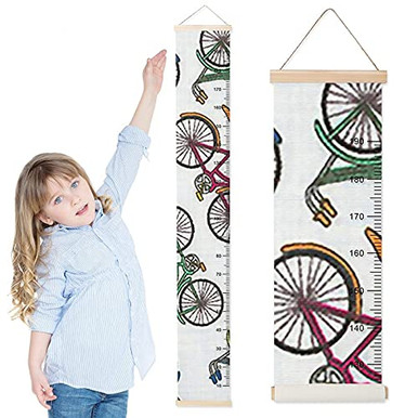 Growth Chart for Kids Cute Bikes Children Height Measurement Ruler ...