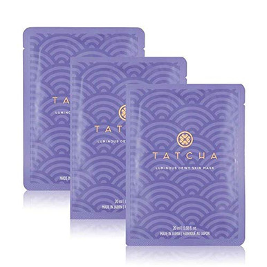 Tatcha Luminous Dewy Skin Mask- Nourishing Single-Use Mask Infused with ...