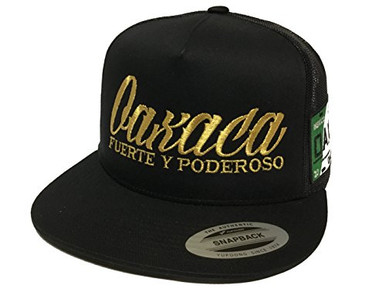 Placa De Oaxaca 2 Gallos Enfrente Hat Black Mesh Logo