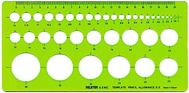 Home Mart Multifunctional Ruler Circle Ruler Template Ruler Measuring ...