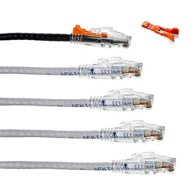 Network Cable Lockable NTW Lockable Cat6 Ethernet Cable-10ft- Internet Network LAN Patch ...
