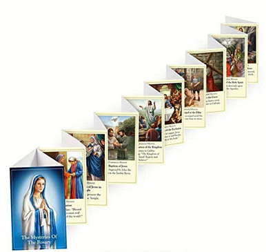 Religious How to Prayer Card Mysteries of The Rosary Holy Cards Pocket ...