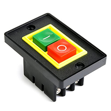 Fielect Start Stop ON-Off 2 Positions Latching Push Button Switch Small ...