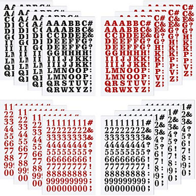 1408 Pieces Iron on Letters and Numbers 0.75 Inch Heat Transfer Letters ...