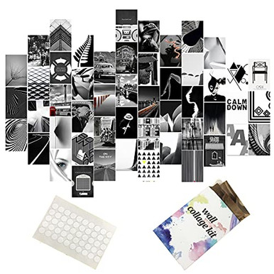Black and White Aesthetic Wall Collage Kit Aesthetic Pictures Bedroom ...