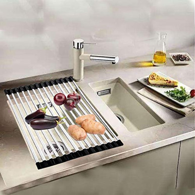 Square Dish Drying Rack Ahyuan Roll up Dish Drying Rack Square Tubes Stainless Still Over The ...