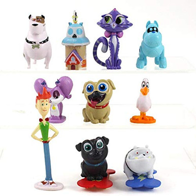 12pcs-Set Puppy Dog Pals Bingo Rolly Bob Dog and Friends Pug Puppies ...