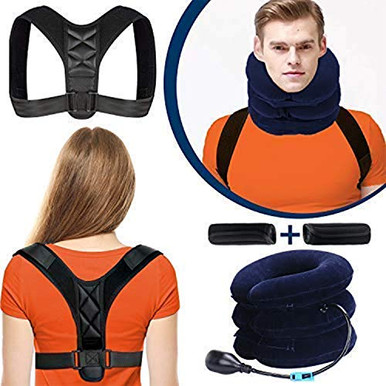 Posture Corrector with Neck Support for women and men Fully Adjustable